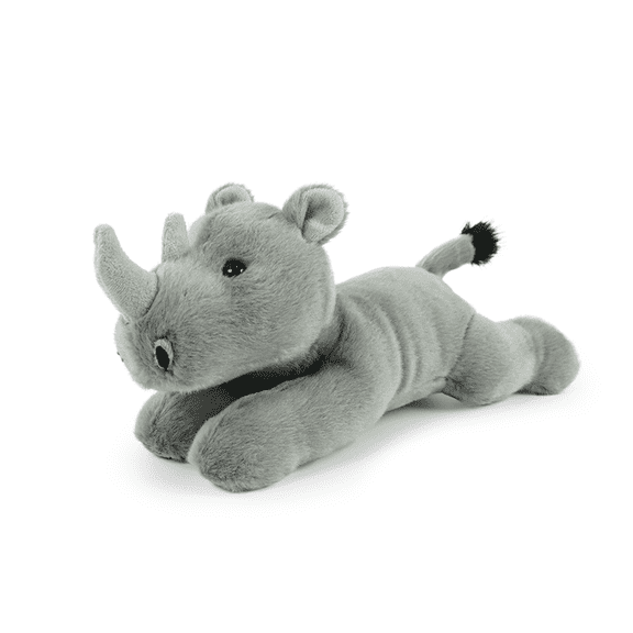 Just qunseen Rhinoceros Soft Plush Toy 8 Inch Stuffed Animal Educational For Birthday Kids