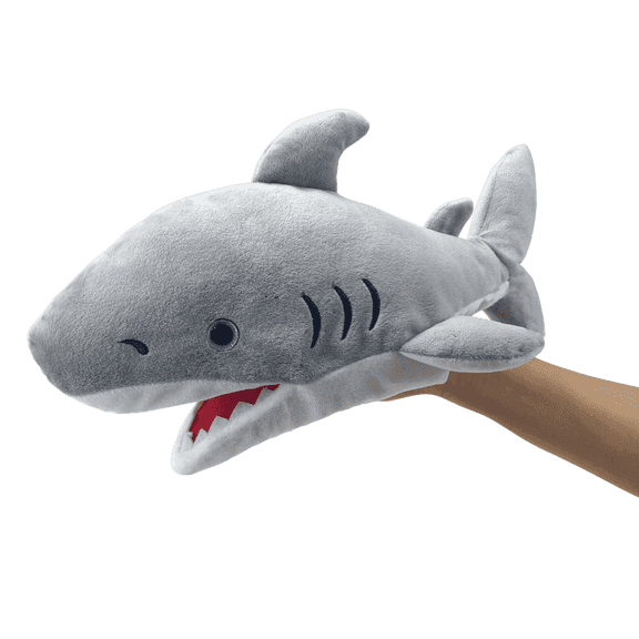 Just qunseen Shark Hand Puppet 13'' Soft Plush Toy Ocean Animal Storytelling Gift for Boys Girls