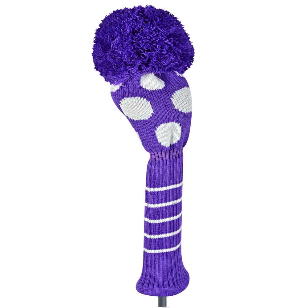 Just 4 Golf Dot Driver Headcover (Purple/White) J4G NEW