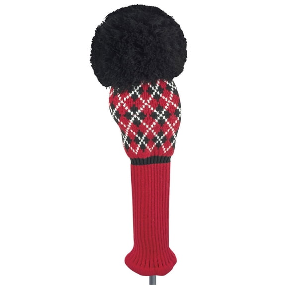 Just 4 Golf Argyle Driver Headcover (Red/Black/White) J4G NEW