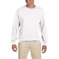 thumbnail image 1 of JustBlanks Adult Heavy Blend Adult 8 oz., 50/50 Fleece Crew, WHITE, XS, 6-Pack, 1 of 1