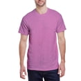 thumbnail image 1 of JustBlanks Adult Heavy Cotton T-Shirt Neck Taped Shoulder To Shoulder Double Needle Stitching Throughout, HTHR RDNT ORCHID, 4X, 1 of 1