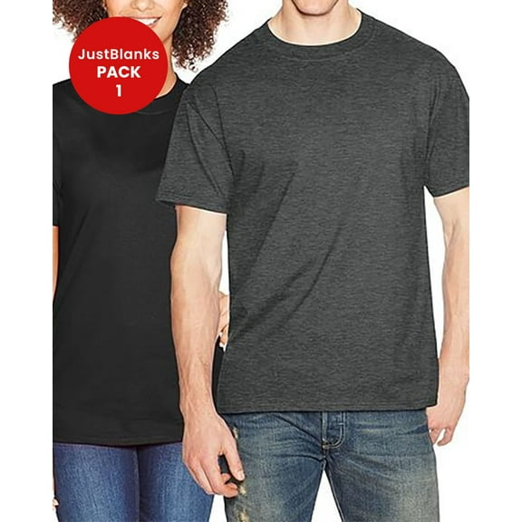 JustBlanks Heavyweight Cotton Soft Durable Pre Shrunk Classic Fit T-Shirt