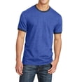 thumbnail image 1 of JustBlanks Core Cotton Ringer Crew Neck Comfort And Relabeling Tee, 1 of 6