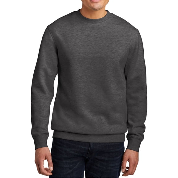 JustBlanks Cozy Men Women Fleece Crewneck Sweatshirt Soft Cotton Poly Blend with Modern Fit