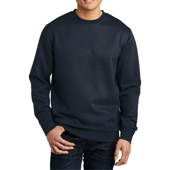 JustBlanks Cozy Men Women Fleece Crewneck Sweatshirt Soft Cotton Poly Blend with Modern Fit