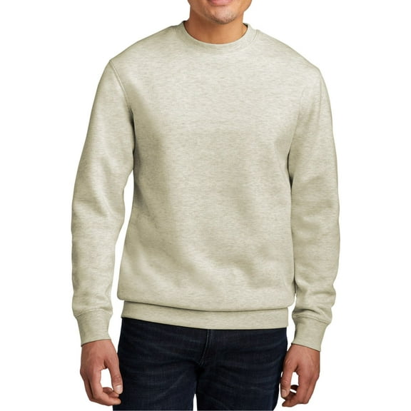 JustBlanks Cozy Men Women Fleece Crewneck Sweatshirt Soft Cotton Poly Blend with Modern Fit