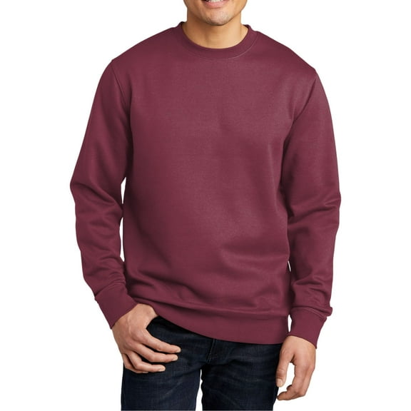 JustBlanks Cozy Men Women Fleece Crewneck Sweatshirt Soft Cotton Poly Blend with Modern Fit