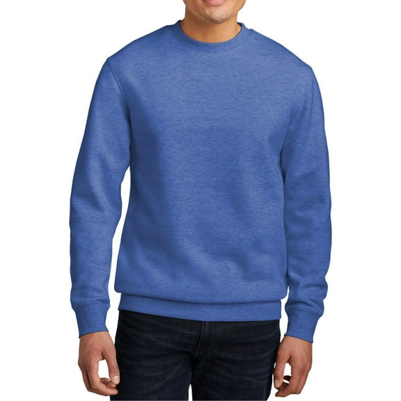 JustBlanks Cozy Men Women Fleece Crewneck Sweatshirt Soft Cotton Poly Blend with Modern Fit