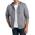 thumbnail image 1 of JustBlanks Young Mens Lightweight Jersey Full-Zip Hoodie, Dark Heather Grey, 4XL, 1 of 1