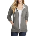 thumbnail image 1 of JustBlanks Womens Full Zip Hoodie French Terry Cotton Blend Long Sleeve with Front Pockets, 1 of 1