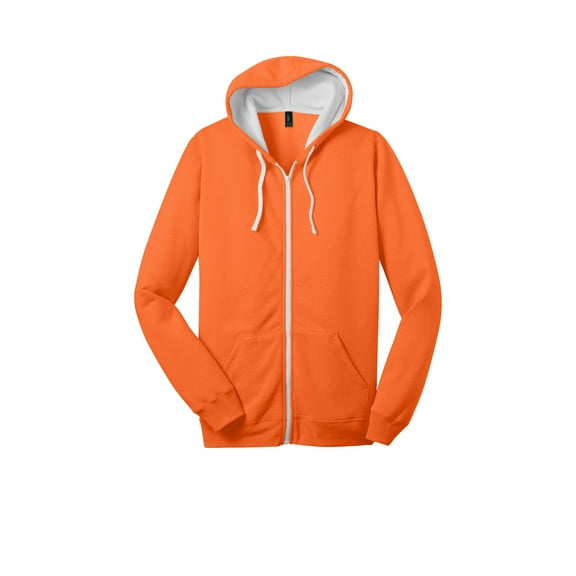 JustBlanks Full Zip Hoodie Cotton Polyester Fleece Long Sleeve Lightweight Drawstring Hooded Sweatshirt