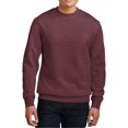 thumbnail image 1 of JustBlanks Cozy Men Women Fleece Crewneck Sweatshirt Soft Cotton Poly Blend with Modern Fit, 1 of 1