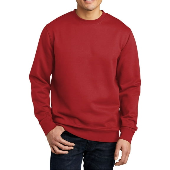 JustBlanks Cozy Men Women Fleece Crewneck Sweatshirt Soft Cotton Poly Blend with Modern Fit