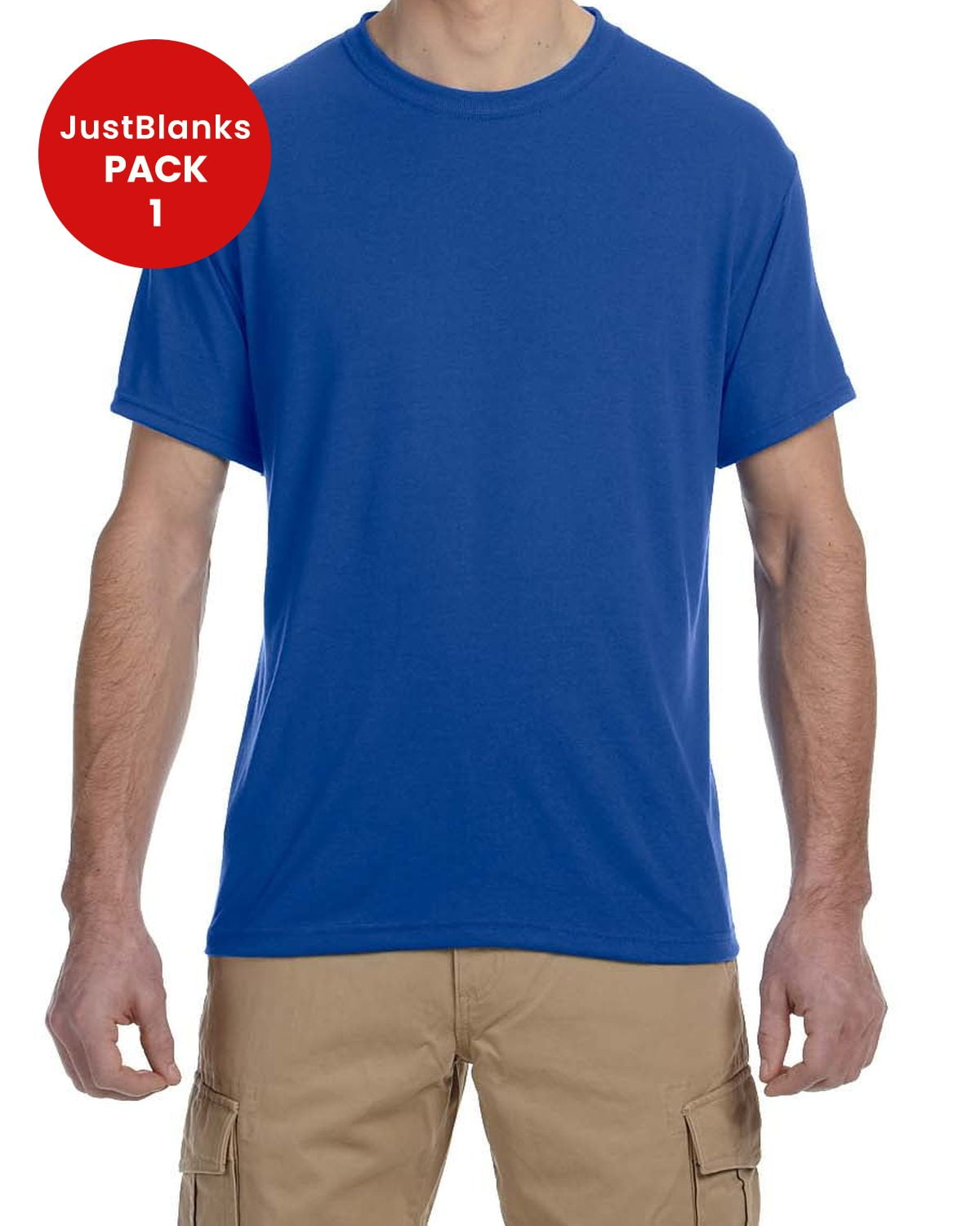 Visual Reference: Justblanks Dri Power Moisture Wicking Performance Sport T Shirt Lightweight