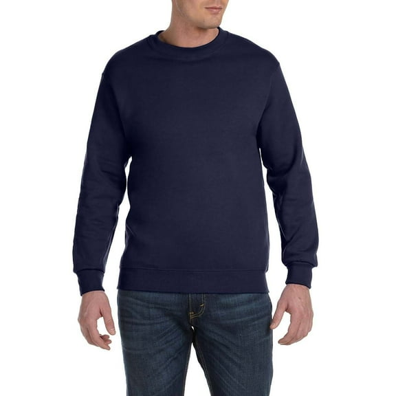JustBlanks Adult Fleece Crewneck Sweatshirt with Ribbed Cuffs Waistband
