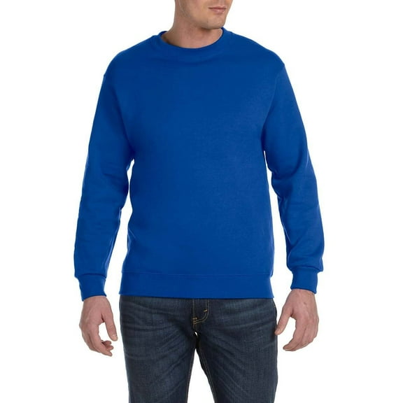 JustBlanks Adult Fleece Crewneck Sweatshirt with Ribbed Cuffs Waistband