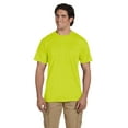 thumbnail image 1 of JustBlanks DryBlend Pocket T-Shirt Classic Fit Classic Width, Rib Collar Taped Neck And Shoulders For Comfort, Safety Green, M, 1 of 1