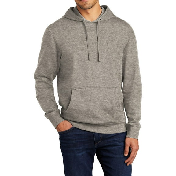 JustBlanks Fleece Pullover Hoodie Cotton Poly Blend Jersey Lined Hood Long Sleeves Midweight Ribbed Cuffs Hem Classic Fit Sweatshirts