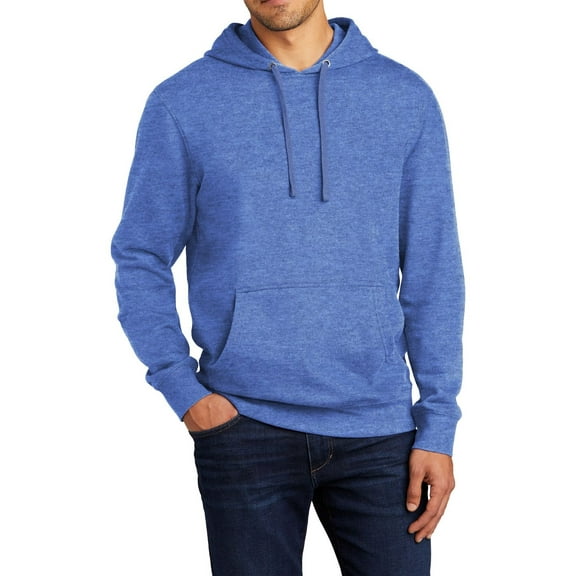 JustBlanks Fleece Pullover Hoodie Cotton Poly Blend Jersey Lined Hood Long Sleeves Midweight Ribbed Cuffs Hem Classic Fit Sweatshirts