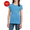 thumbnail image 1 of JustBlanks Girls Youth Soft Cotton Concert Neon Heather Colors Short Sleeve Crewneck T-Shirt, 1 of 1