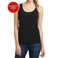thumbnail image 1 of JustBlanks Girl's Sleeveless Junior's The Concert Tank Top 4.3-ounce, 100% Soft Spun Cotton Scoop Neck Tank Top for Girl - Black - 4X-Large, 1 of 1