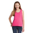 thumbnail image 1 of JustBlanks Girl's Sleeveless V.I.T. Tank Top 4.3-ounce, 100% Combed Ring Spun Cotton 50/50 Cotton/Poly Scoop Neck Tank Top for Girl - Fuchsia Frost - X-Small, 1 of 1
