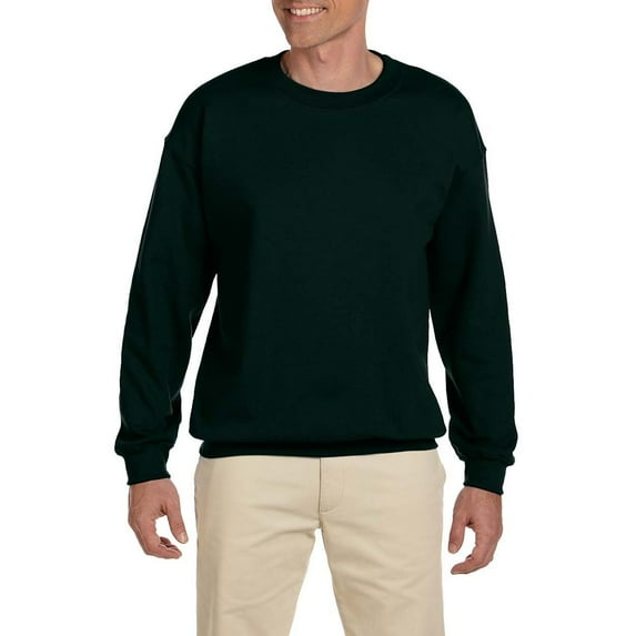 JustBlanks Heavy Blend Crewneck Sweatshirt, Forest Green, M, 6-Pack