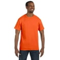 thumbnail image 1 of JustBlanks Heavy Cotton T-Shirt Classic Width Rib Collar Taped Neck And Shoulders For Comfort And Durability, Orange, XL, 1 of 1