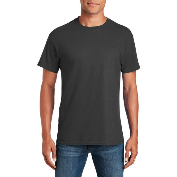 JustBlanks Adult Heavy Cotton T Shirt Classic Width with a Ribbed Collar Taped Neck