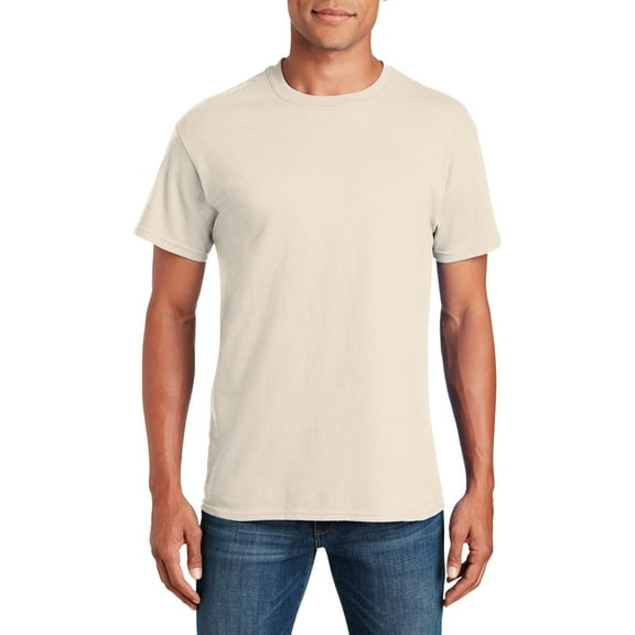 JustBlanks Adult Heavy Cotton T Shirt Classic Width with a Ribbed Collar Taped Neck