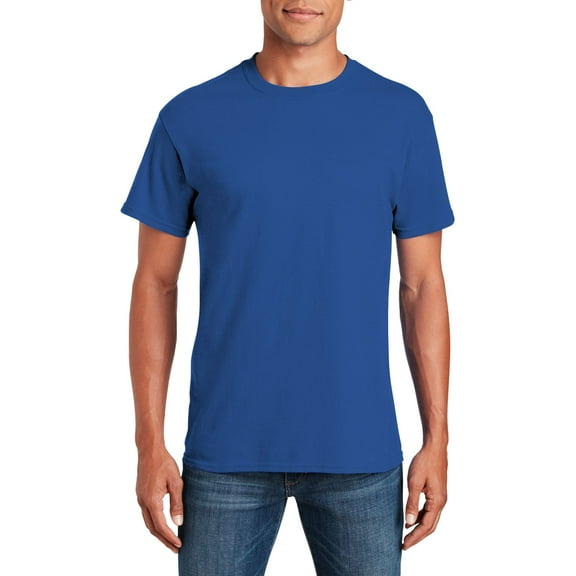 JustBlanks Adult Heavy Cotton T Shirt Classic Width with a Ribbed Collar Taped Neck