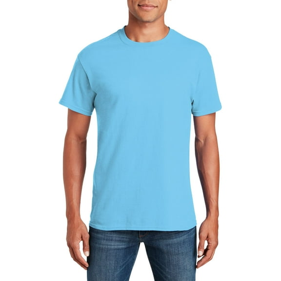 JustBlanks Adult Heavy Cotton T Shirt Classic Width with a Ribbed Collar Taped Neck