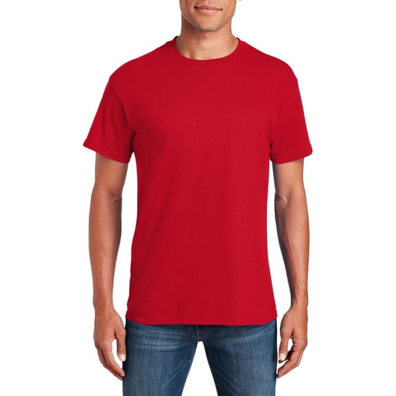 JustBlanks Adult Heavy Cotton T Shirt Classic Width with a Ribbed Collar Taped Neck