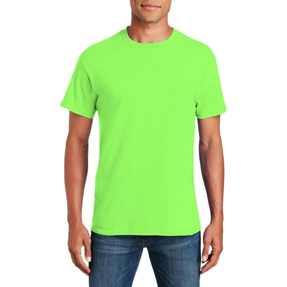 JustBlanks Adult Heavy Cotton T Shirt Classic Width with a Ribbed Collar Taped Neck