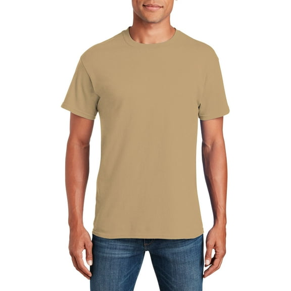 JustBlanks Adult Heavy Cotton T Shirt Classic Width with a Ribbed Collar Taped Neck