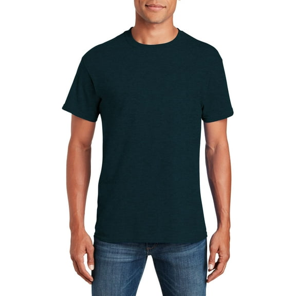 JustBlanks Adult Heavy Cotton T Shirt Classic Width with a Ribbed Collar Taped Neck
