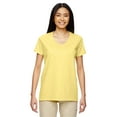 thumbnail image 1 of JustBlanks Heavy Cotton Women’s V-Neck T-Shirt, Cornsilk, XL, 1 of 1