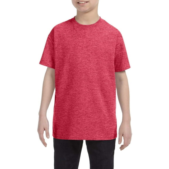 JustBlanks Youth Heavyweight Cotton Crew Neck Short Sleeve T-Shirt