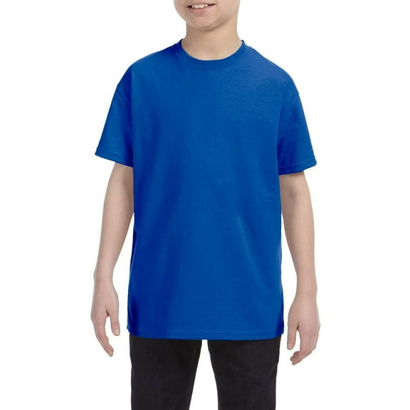 JustBlanks Youth Heavyweight Cotton Crew Neck Short Sleeve T-Shirt