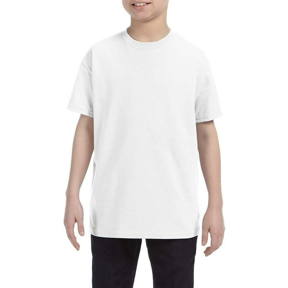 JustBlanks Youth Heavyweight Cotton Crew Neck Short Sleeve T-Shirt