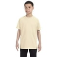 thumbnail image 1 of JustBlanks Heavy Cotton Youth T-Shirt Rib Collar Taped Neck And Shoulders For Comfort And Durability, 1 of 1