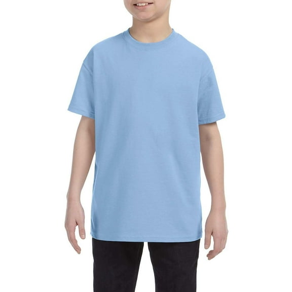 JustBlanks Youth Heavyweight Cotton Crew Neck Short Sleeve T-Shirt