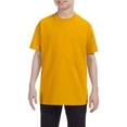 thumbnail image 1 of JustBlanks Youth Heavyweight Cotton Crew Neck Short Sleeve T-Shirt, 1 of 1