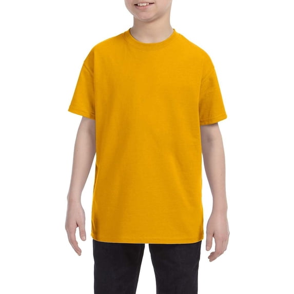 JustBlanks Youth Heavyweight Cotton Crew Neck Short Sleeve T-Shirt
