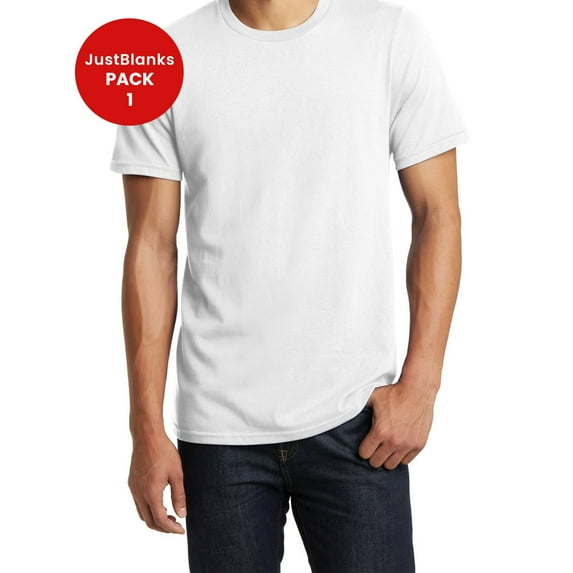 JustBlanks Heavyweight Bouncer Tee Soft Cotton Modern Fit Multiple Colors
