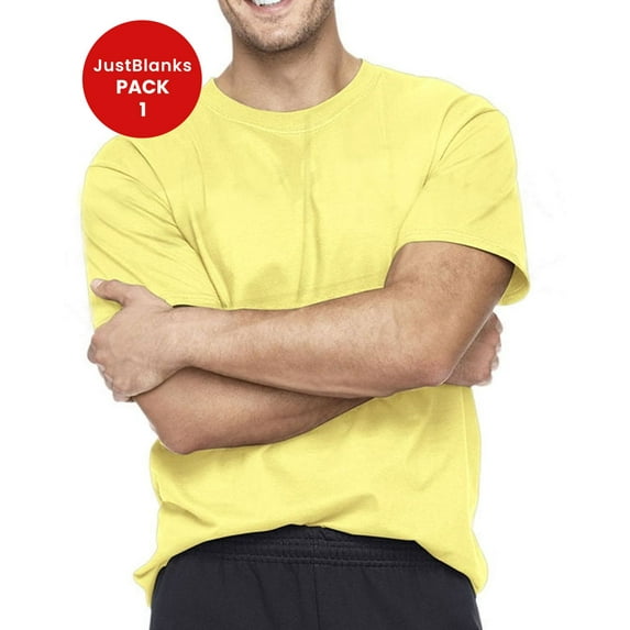 JustBlanks Heavyweight Cotton Soft Durable Pre Shrunk Classic Fit T-Shirt