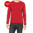 thumbnail image 1 of JustBlanks Jersey Long Sleeve Tee 2 Ribbed Cuffs Cover Stitched Collar Side Seams, 1 of 1
