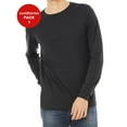 thumbnail image 1 of JustBlanks Jersey Long Sleeve Tee 2 Ribbed Cuffs Cover Stitched Collar Side Seams, 1 of 1