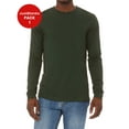 thumbnail image 1 of JustBlanks Jersey Long Sleeve Tee 2 Ribbed Cuffs Cover Stitched Collar Side Seams, 1 of 1